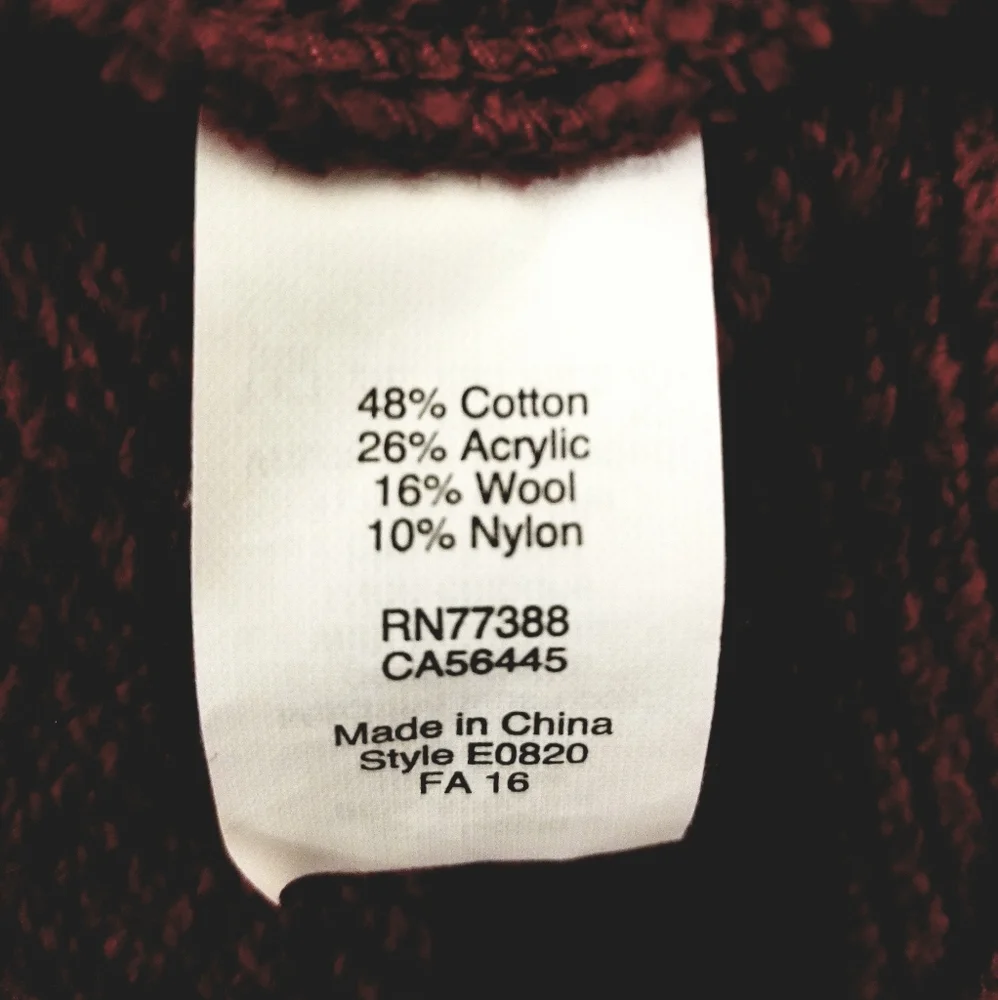 J.Crew Burgundy Kangaroo Pocket Cowlneck Pullover Top XXS-S